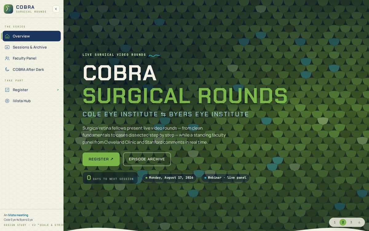 COBRA Surgical Retina Rounds, v2