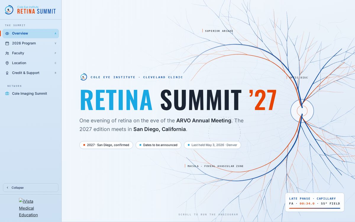 Cole Eye Institute Retina Summit, v4 · Angiogram
