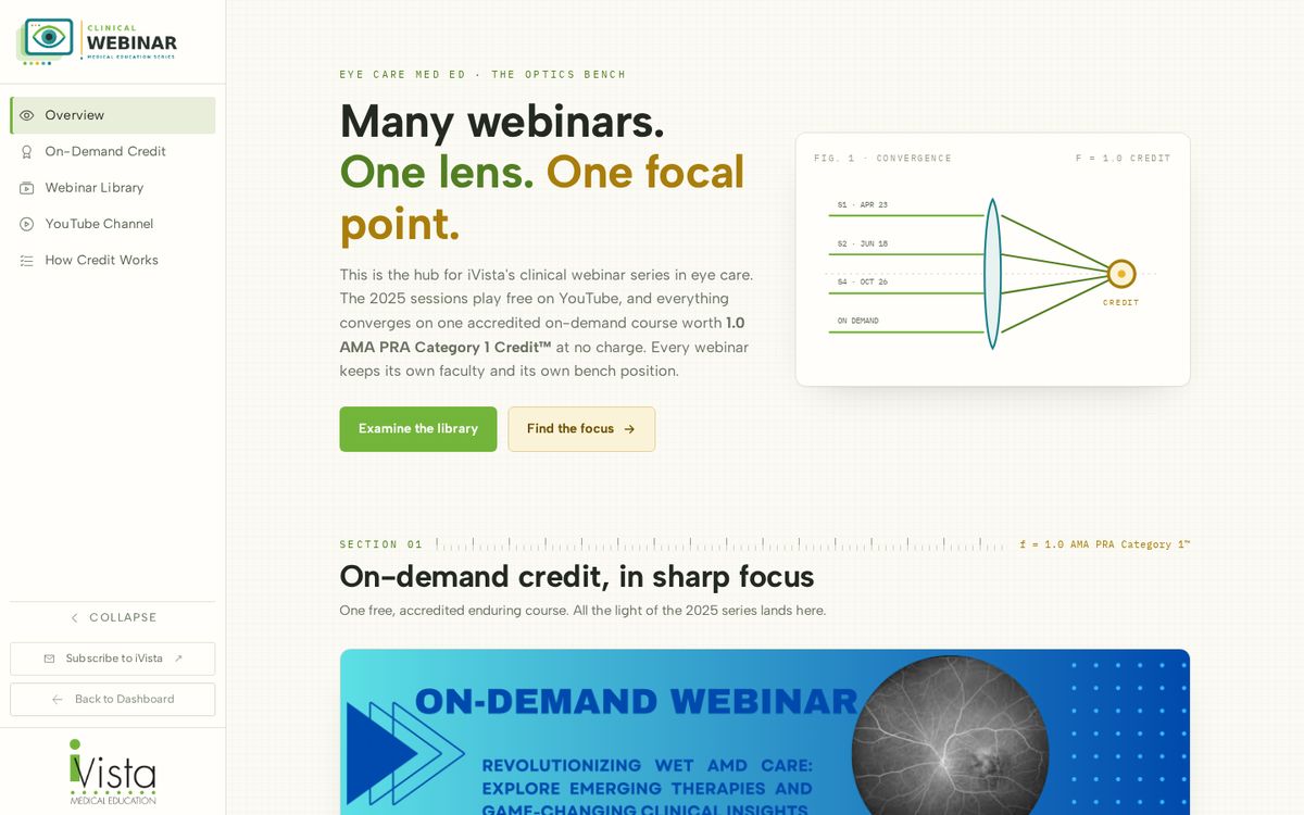 Eye Care Medical Education, v8 · Focal Point