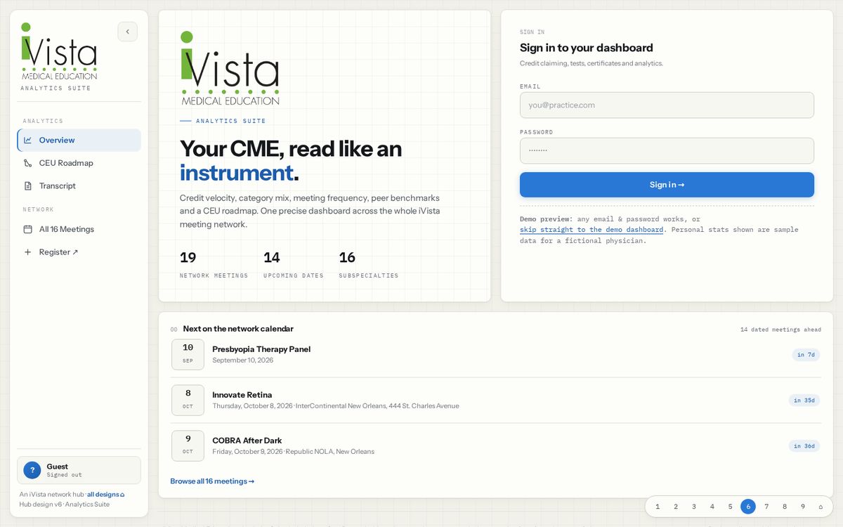 Learner dashboard, Dash 6 · Analytics Suite