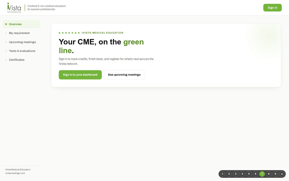 Learner dashboard, v7 · Greenline